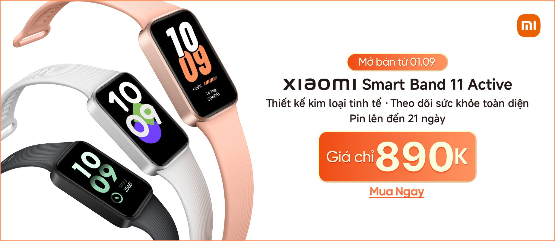 Xiaomi Miband 11 Active - Giá siêu rẻ